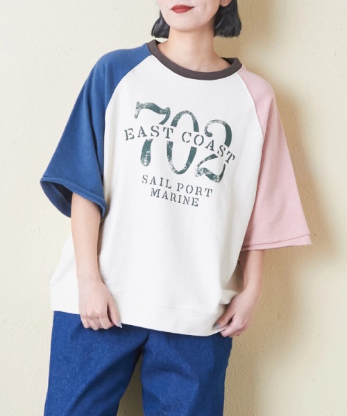 ソフト インレイ ラグランスリーブ Tシャツ