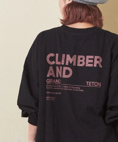 【秋新作】10/-スラブ天竺 バックプリント ビッグ Tシャツ