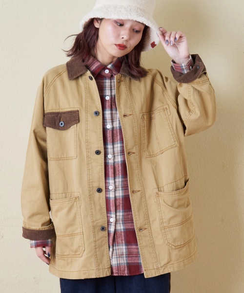 【秋冬新作】ツイル × コーディロイ カバーオール