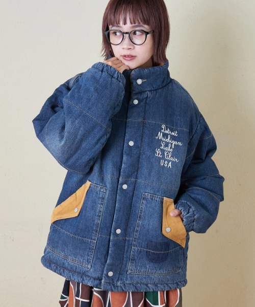 【秋冬新作】8オンス デニム × コーディロイ 中綿 ジャケット