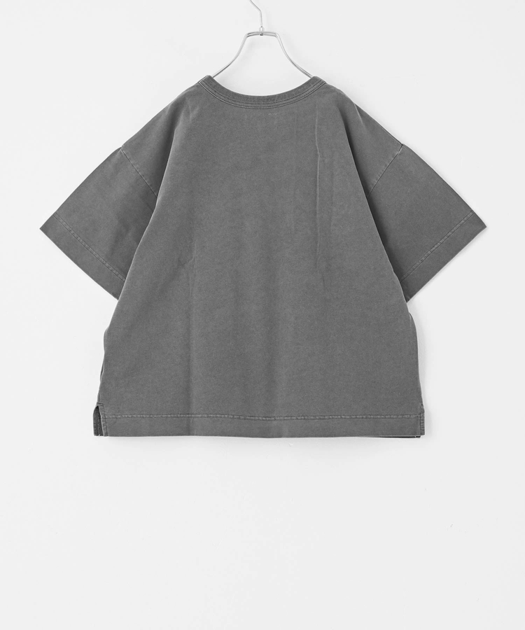 TOBILA(トビラ) |無地 コットン 天竺 コード刺繍 Tシャツ