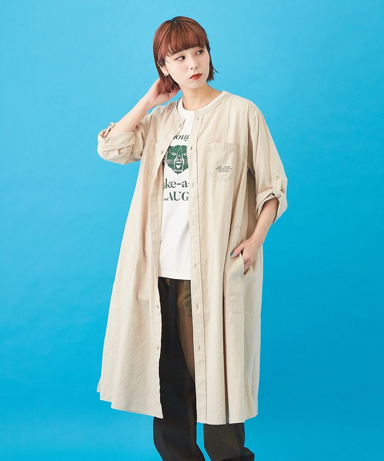 甘織ツイル ミリタリーワンピース ファッション通販サイトのcube Sugar キューブシュガー