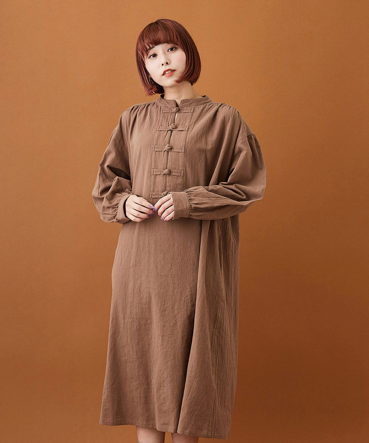 綿ボイル チャイナボタン ワンピース ファッション通販サイトのcube Sugar キューブシュガー