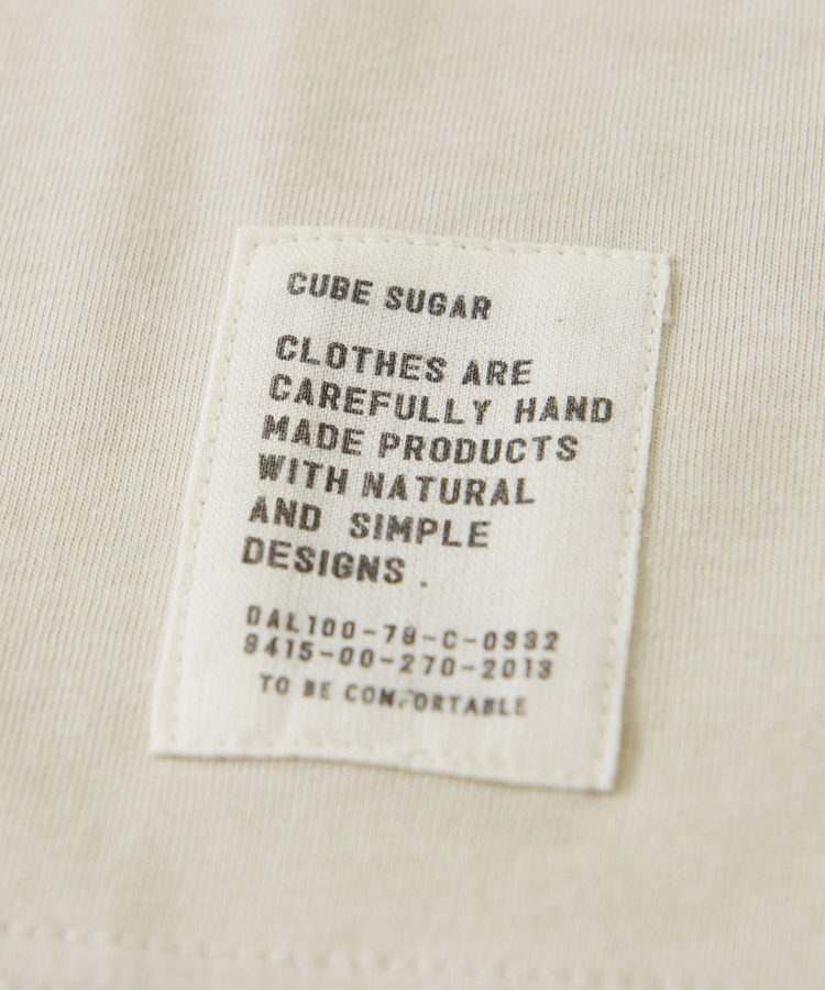 CUBE SUGAR(キューブシュガー) |接触冷感 プレーティング天竺 カットソー 半袖 プリントTシャツ