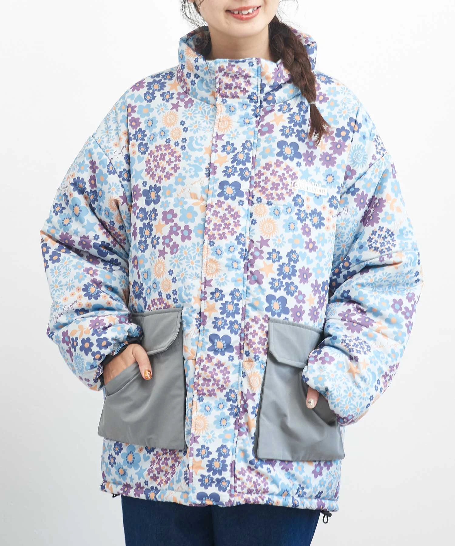 総柄中綿スタンドカラージャケット｜ファッション通販サイトのCUBE