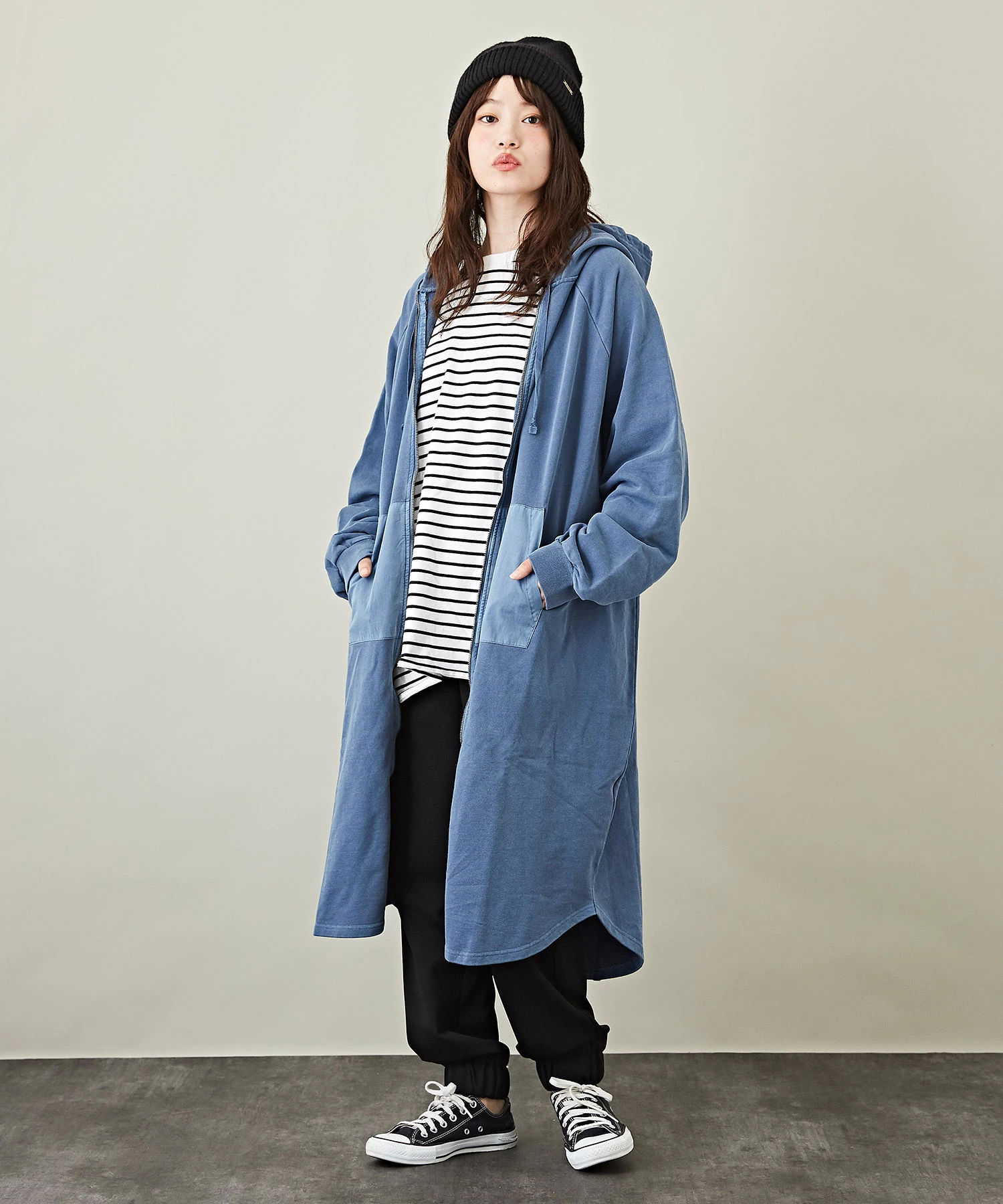 WEB限定 無地 裏毛 スウェット × タイプライター フーディ ...