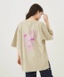 【春新作】OE天竺 ピグメント染 ネオンカラー アウトドアロゴ バックプリント ビッグTシャツ