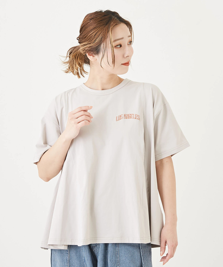 ドライ ＆ UVカット 天竺 フレア Tシャツ｜ファッション通販サイトの