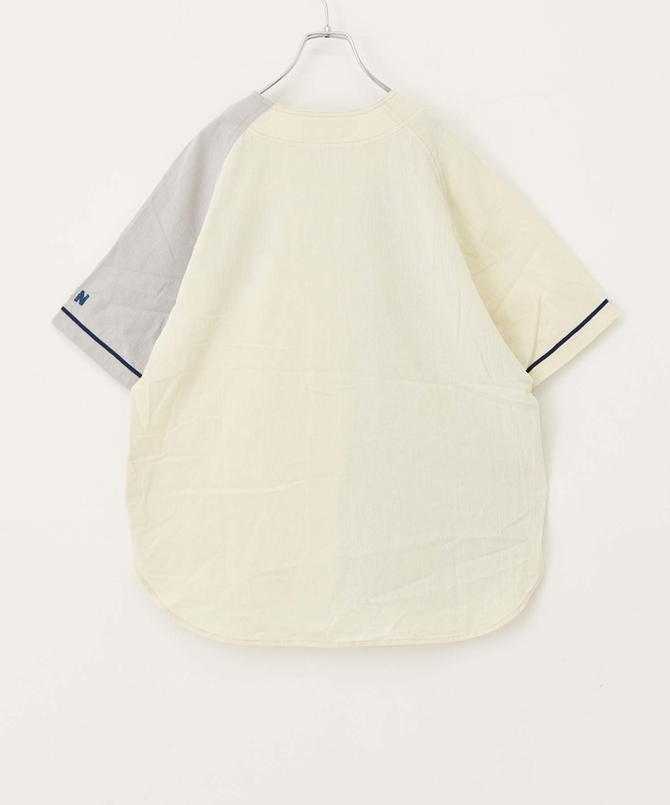 CUBE SUGAR(キューブシュガー) |綿 ボイル ベースボールシャツ