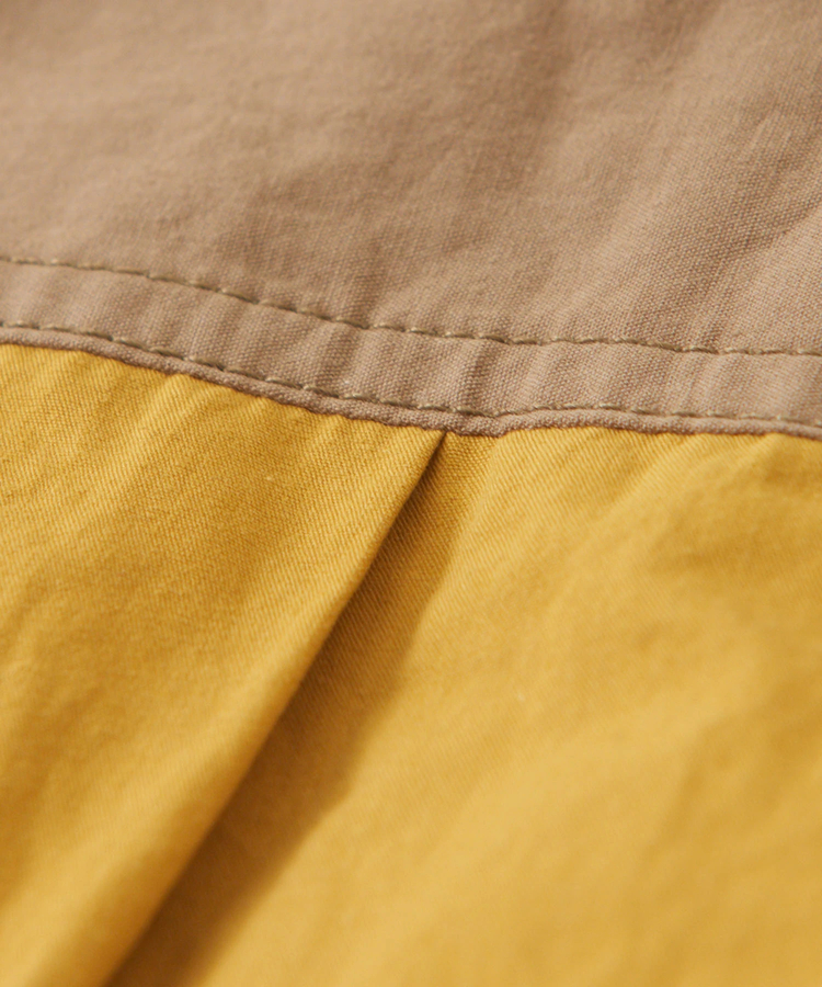 CUBE SUGAR(キューブシュガー) |綿ダンプ 配色 胸ポケット アウトドア シャツ