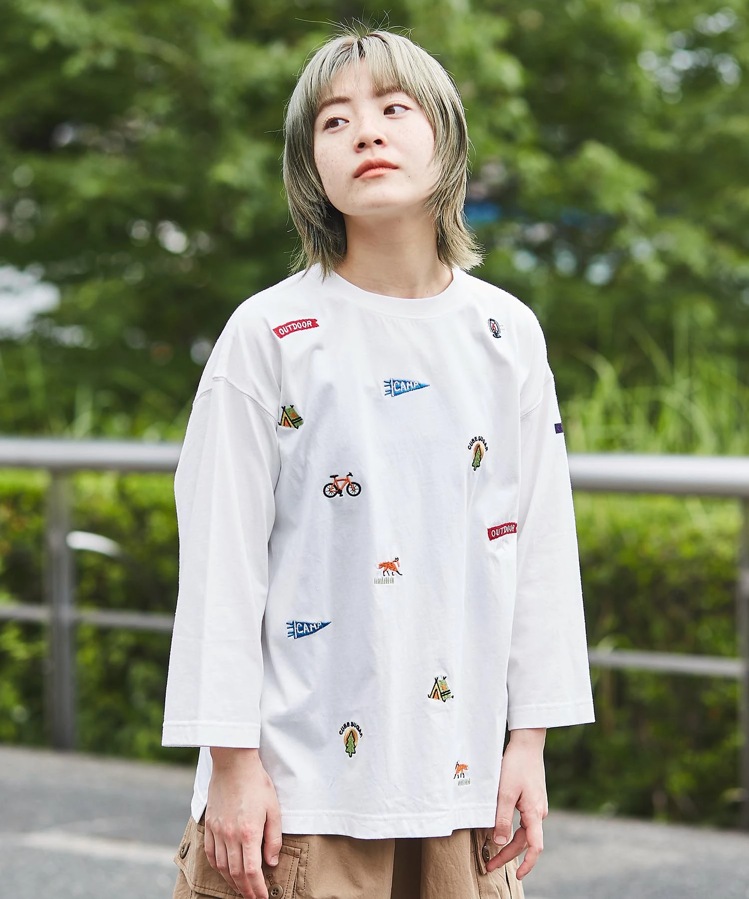 天竺 カットソー アウトドア 刺繍 Tシャツ｜ファッション通販サイト ...