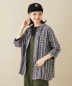 WEB限定 クレープ 胸ポケット付 チェック シャツ