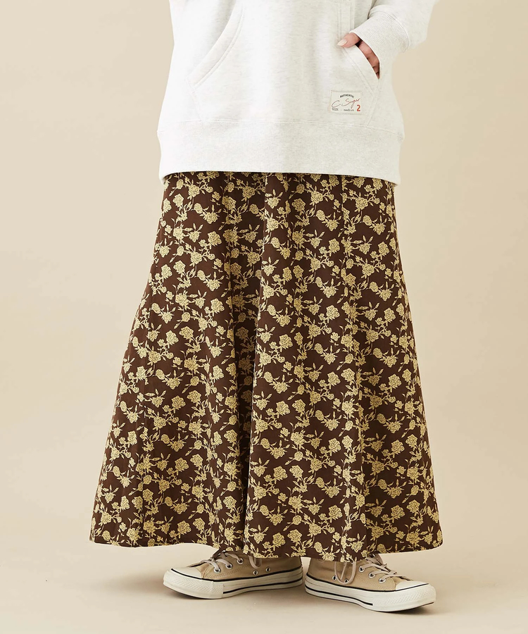 CUBE SUGAR(キューブシュガー) |花柄 プリント イージー マーメイドスカート