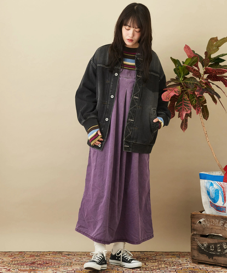 リブ付 デニムジャケット｜ファッション通販サイトのCUBE SUGAR