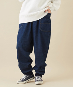 WEB限定 ビッグ ポケット デニム ジョガーパンツ