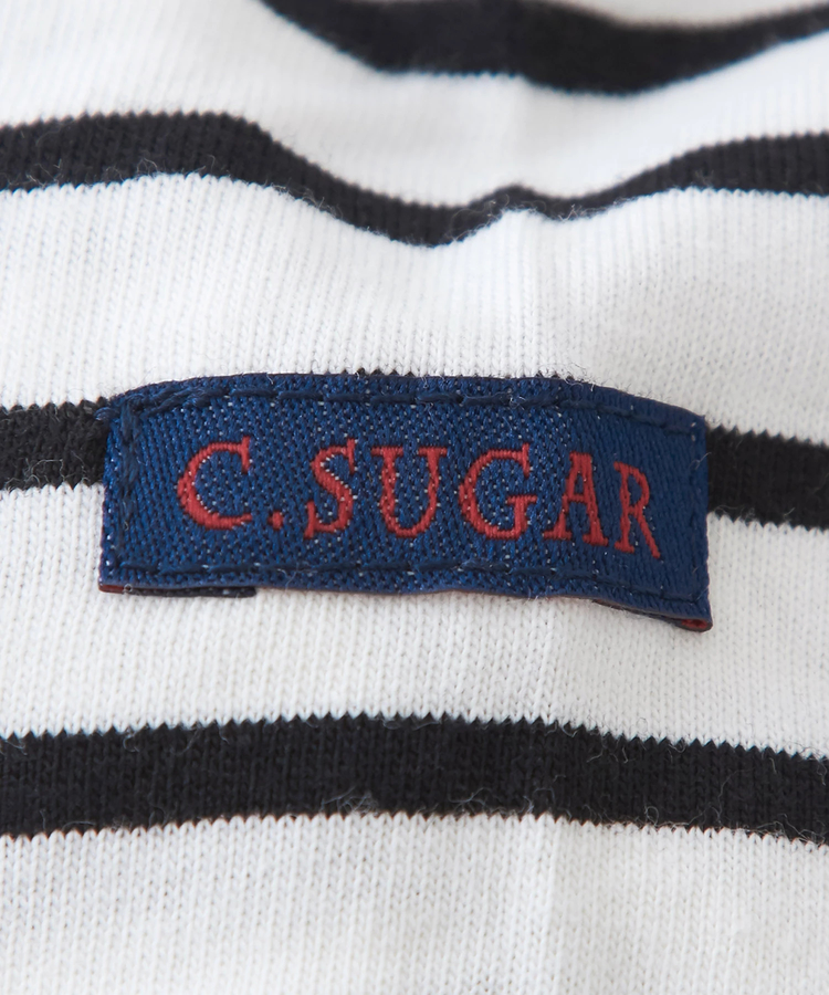 CUBE SUGAR(キューブシュガー) |天竺 カットソー ボーダー 長袖 Tシャツ