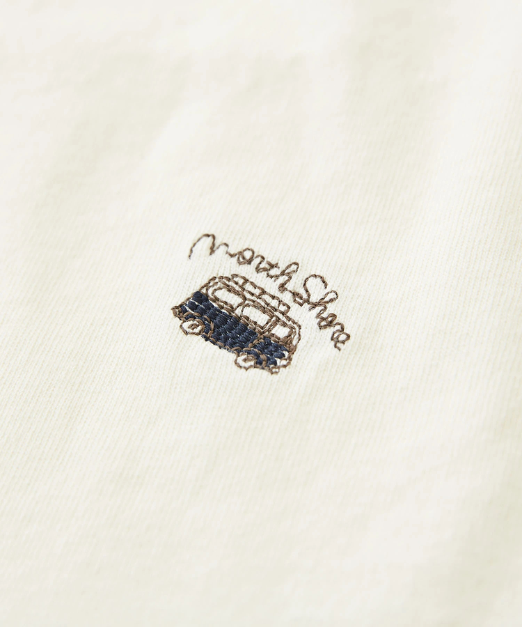 CUBE SUGAR(キューブシュガー) |OE天竺 カットソー 総柄 刺繍 Tシャツ