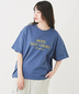 CUBE SUGAR(キューブシュガー)通販 | コットン カットソー 裾タック ロゴ刺繍 ビッグTシャツ