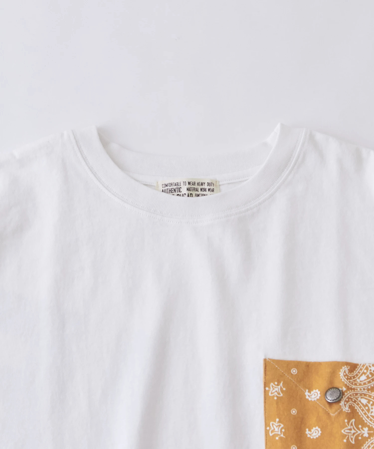 CUBE SUGAR(キューブシュガー) |OE天竺 カットソー ビッグロゴ バックプリント Tシャツ