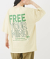 CUBE SUGAR(キューブシュガー)通販 | コットン カットソー バックプリント ビッグ Tシャツ