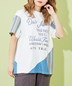 CUBE SUGAR(キューブシュガー)通販 | ストライプ × デニム × カットソー 切替 Tシャツ