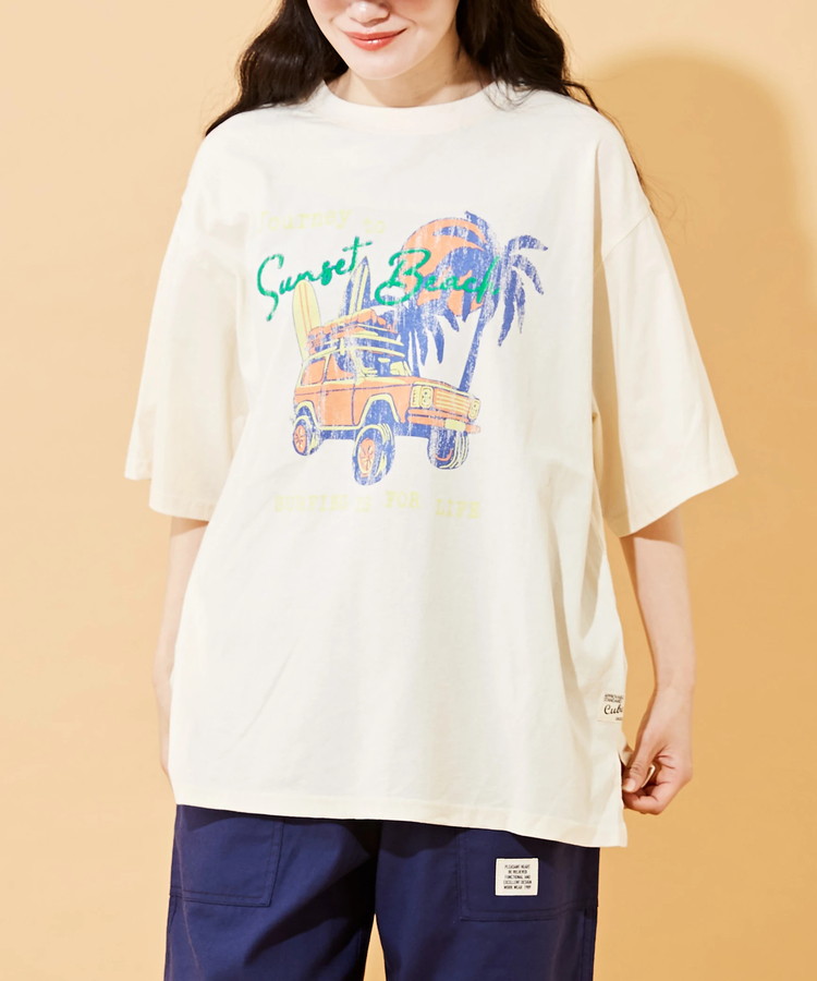 最終価格】OE天竺 ロゴプリント ビッグ Tシャツ｜ファッション通販サイトのCUBE SUGAR（キューブシュガー）