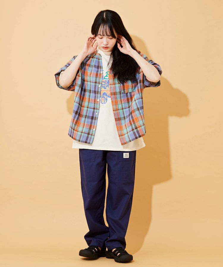 CUBE SUGAR(キューブシュガー) |OE天竺 ロゴプリント ビッグ Tシャツ
