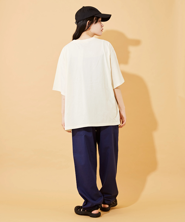CUBE SUGAR(キューブシュガー) |OE天竺 ロゴプリント ビッグ Tシャツ