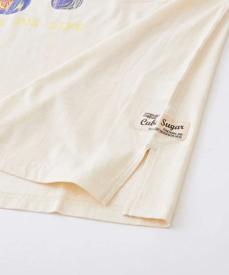 CUBE SUGAR(キューブシュガー) |OE天竺 ロゴプリント ビッグ Tシャツ