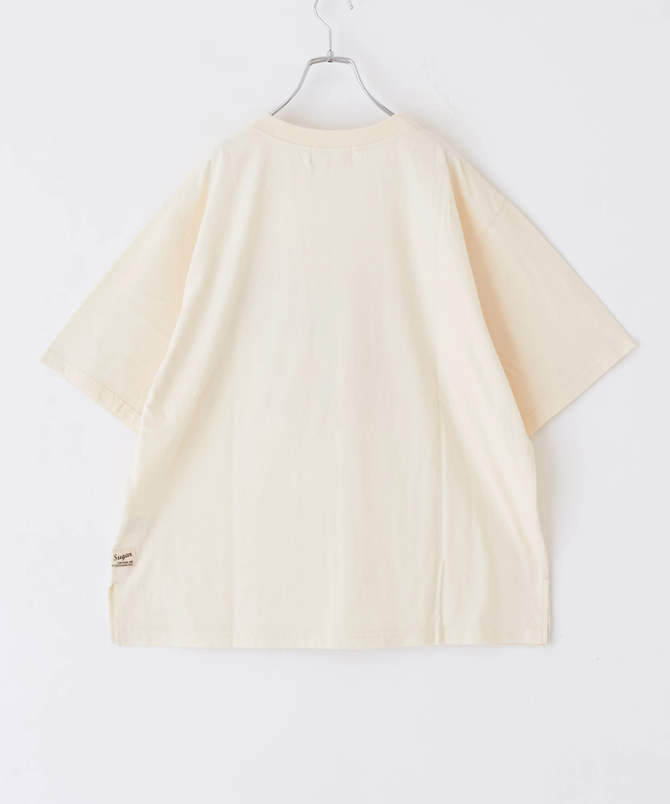 CUBE SUGAR(キューブシュガー) |OE天竺 ロゴプリント ビッグ Tシャツ
