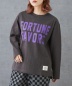 10/-スラブ天竺 カットソー ロゴプリント ロングTシャツ