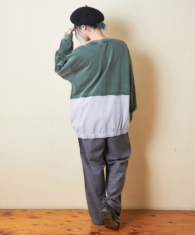 CUBE SUGAR(キューブシュガー) |30/10 スウェット パウダー加工 リメイク風 プルオーバー