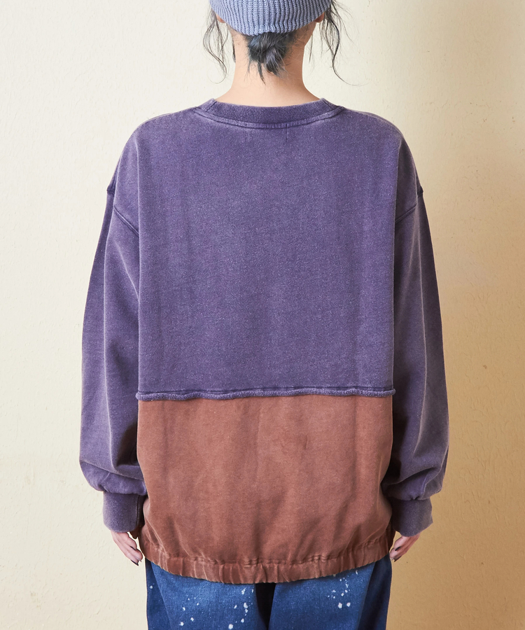 CUBE SUGAR(キューブシュガー) |30/10 スウェット パウダー加工 リメイク風 プルオーバー