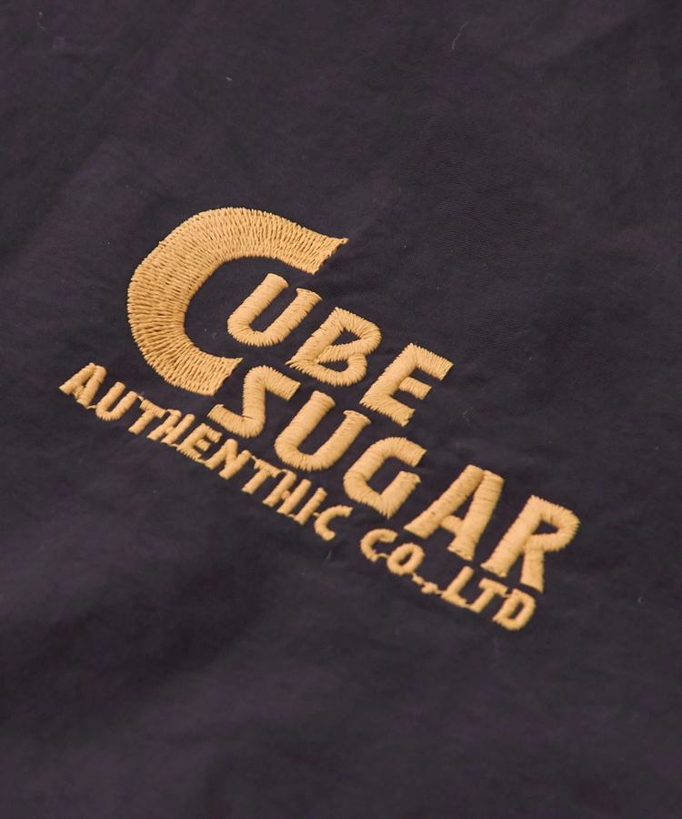 CUBE SUGAR(キューブシュガー) |ナイロン × 裏ボア スタンドカラー ジップアップ ジャケット