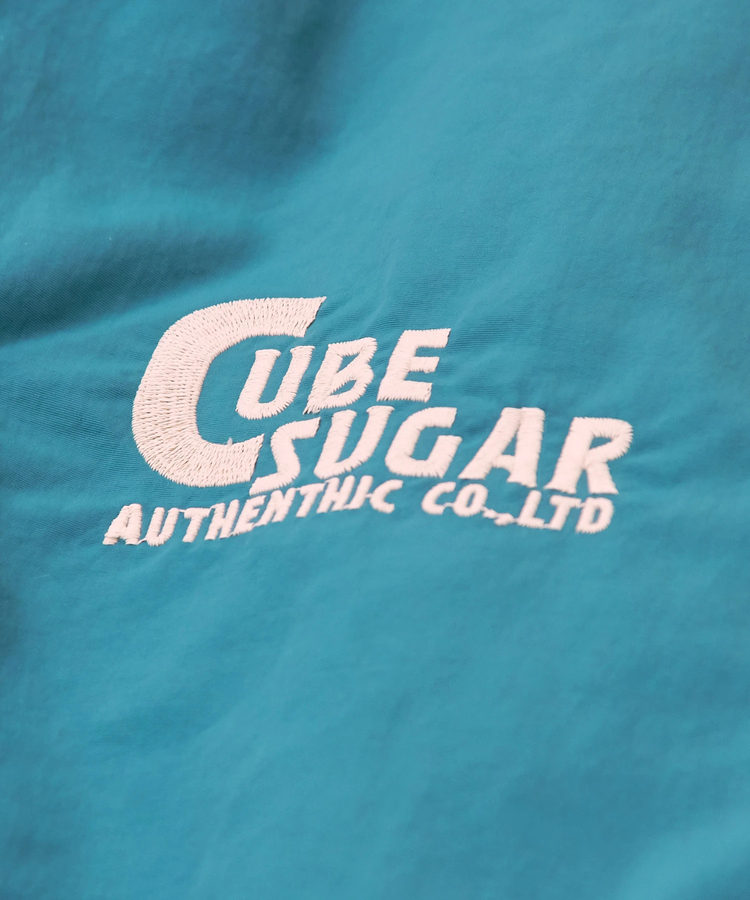 CUBE SUGAR(キューブシュガー) |ナイロン × 裏ボア スタンドカラー ジップアップ ジャケット