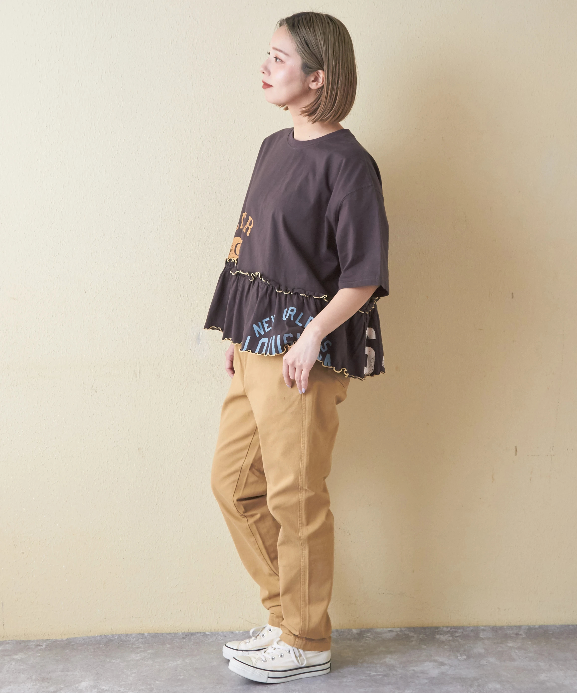 微起毛 ツイル らくしゅっと パンツ｜ファッション通販サイトの