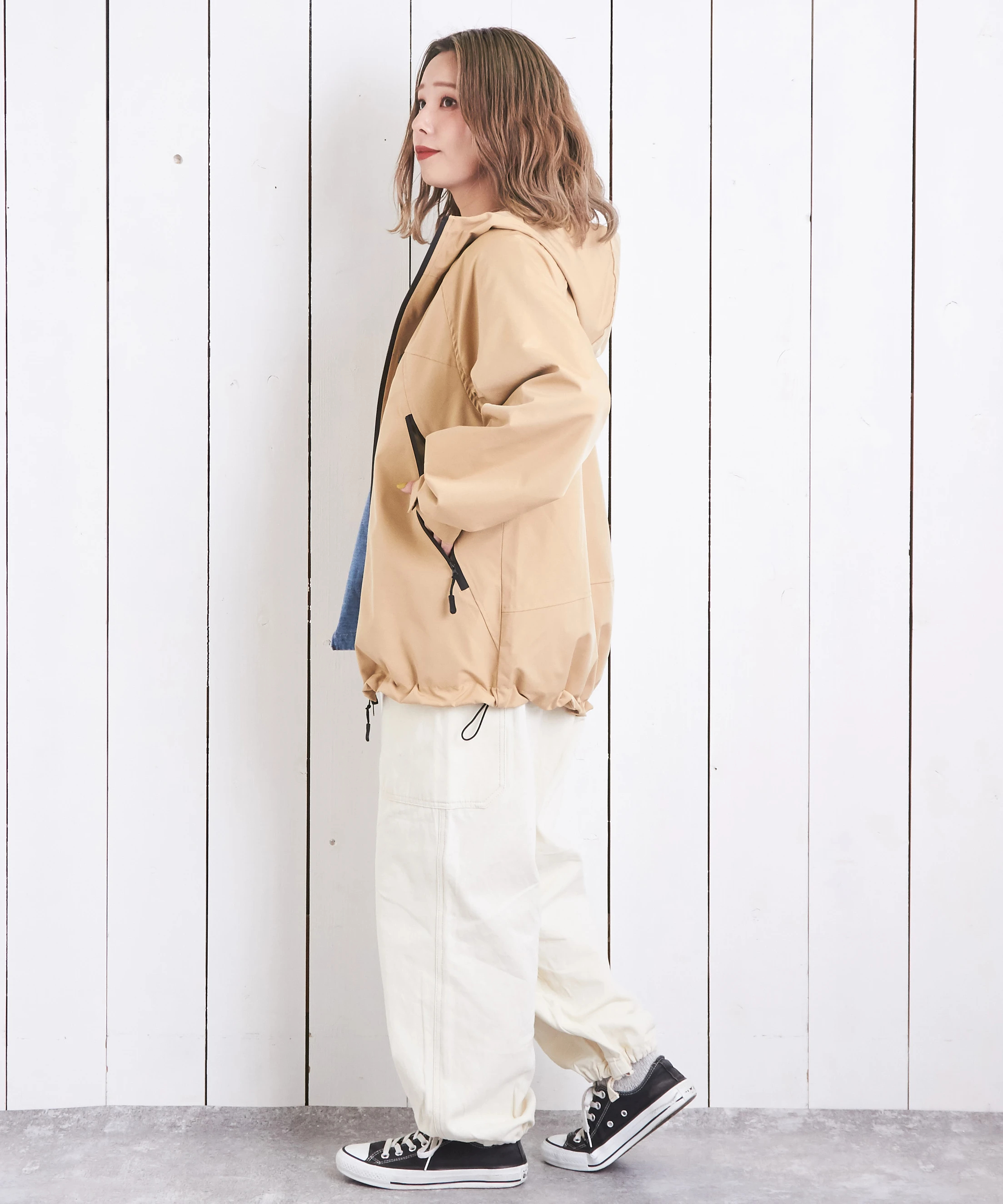 THE NORTH FACE ベージュ マウンテンパーカー