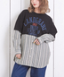 CUBE SUGAR(キューブシュガー)通販 | 20/-OE天竺 カットソー ×シャツ リメイク風 プルオーバー