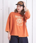 CUBE SUGAR(キューブシュガー)通販 | 21/-OE天竺 カットソー パウダー加工 リメイク風 切替 Tシャツ