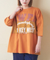CUBE SUGAR(キューブシュガー)通販 | 21/-OE天竺 カットソー パウダー加工 切替 ビッグ Tシャツ