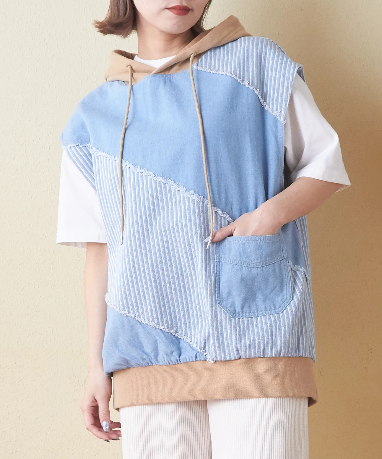 CUBE SUGAR/キューブシュガー 6.5ozテデニムxヒッコリーワーク