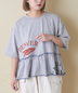 CUBE SUGAR(キューブシュガー)通販 | 21/-天竺 裾フリル メロウ プルオーバー Tシャツ