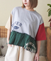 CUBE SUGAR(キューブシュガー)通販 | 21/-天竺 裾フリル メロウ プルオーバー Tシャツ