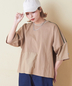 CUBE SUGAR(キューブシュガー)通販 | ナイロン × カットソー ライン入り ドルマンスリーブ Ｔシャツ