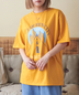 CUBE SUGAR(キューブシュガー)通販 | 21/-OE天竺 ハードウォッシュ グラフィックロゴ ビッグ Tシャツ