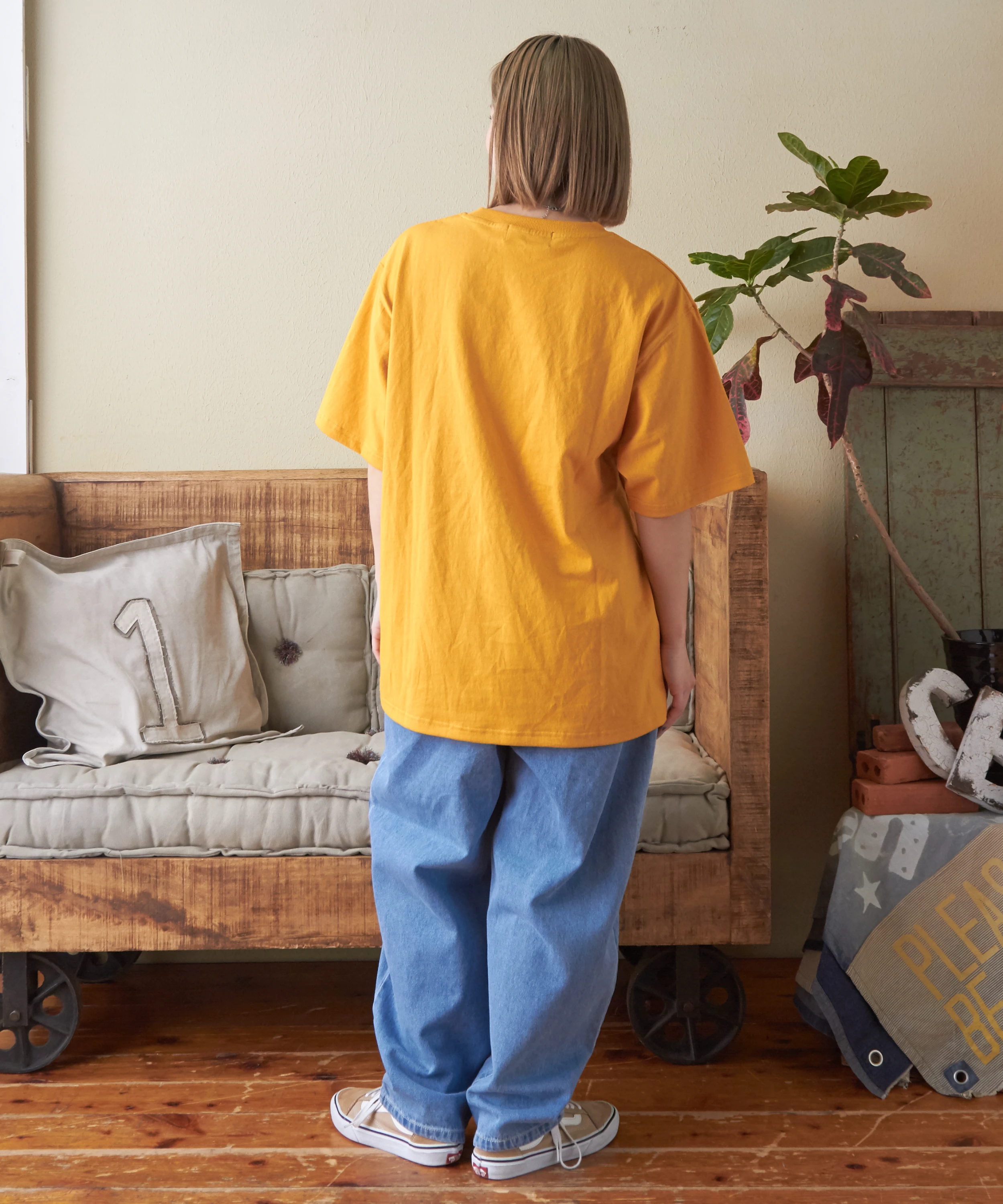 ＼＼♡／／ページ 21/-OE天竺 ハードウォッシュ グラフィックロゴ ビッグ Tシャツ