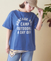 CUBE SUGAR(キューブシュガー)通販 | 21/-天竺 カギ針ニット 重ね着風 Tシャツ