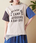 CUBE SUGAR(キューブシュガー)通販 | 21/-天竺 カギ針ニット 重ね着風 Tシャツ