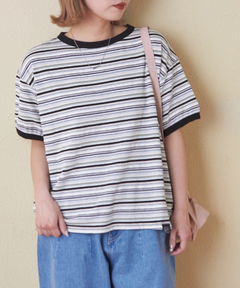 パイル マルチボーダー Tシャツ