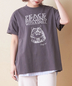 CUBE SUGAR(キューブシュガー)通販 | 26/-OE天竺 アニマル柄 ロゴプリント Tシャツ